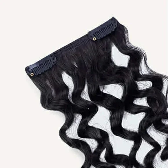 Irresistible Me Halo Curly Clip In 20 Inch Extensions in Jet Black BN - Picture 3 of 3
